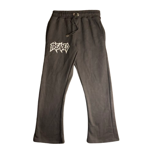 Black Flared Sweatpants